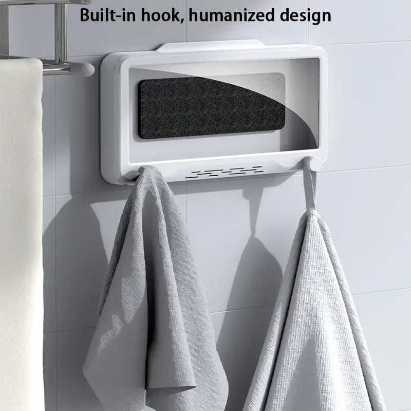 Waterproof Anti-Fog Shower Phone Holder with Touch Screen