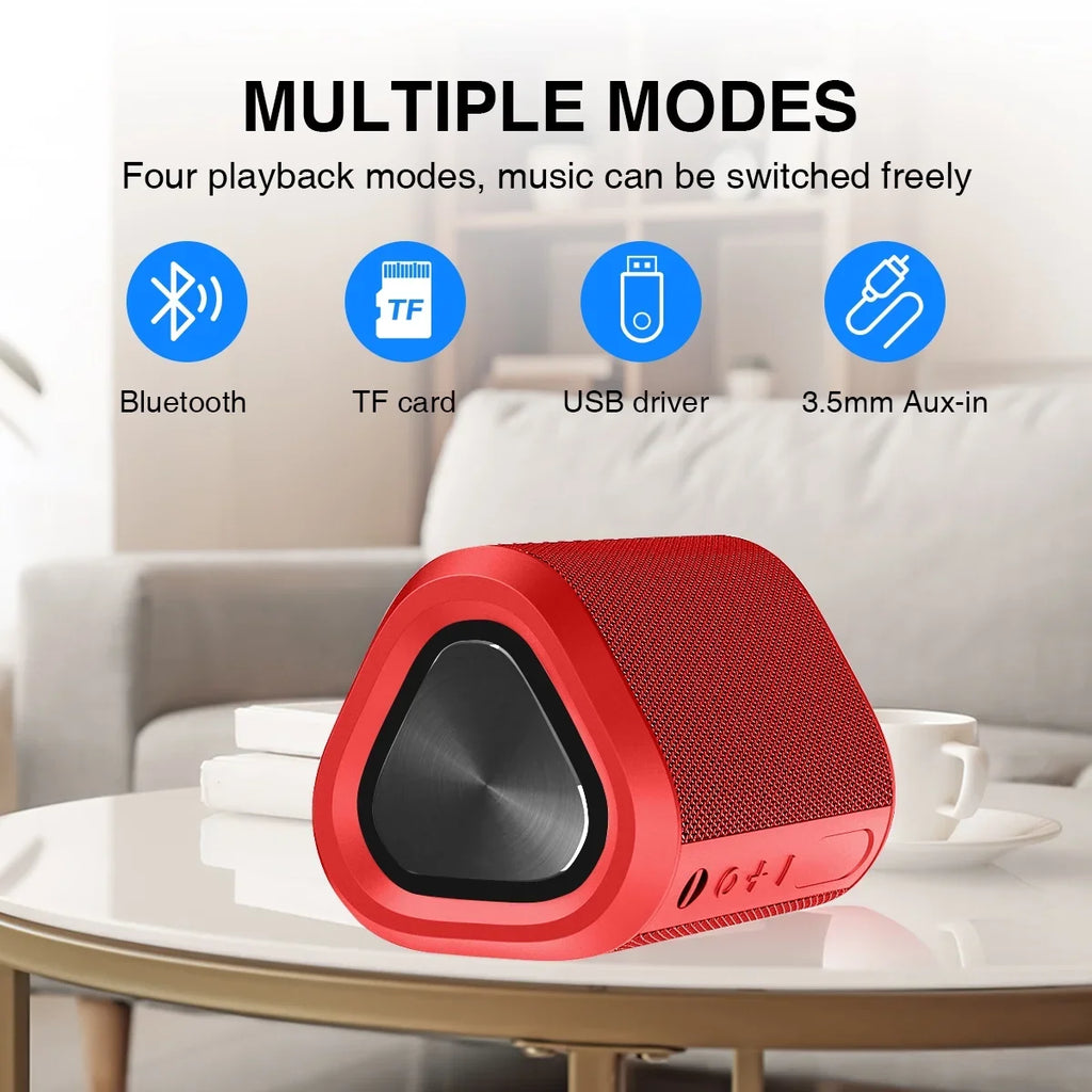 Portable Bluetooth Speaker,Ipx7 Waterproof Outdoor Speaker with 24Hr Playtime,Red