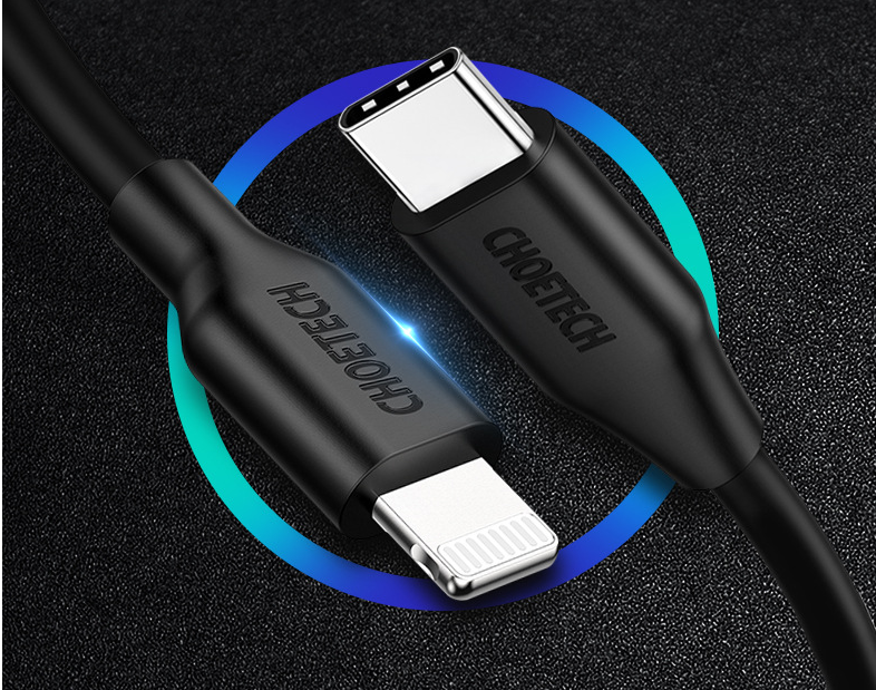 CHOETECH 2m MFi Certified USB-C to Lightning Cable