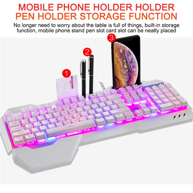 Ergonomic RGB Mechanical Gaming Keyboard