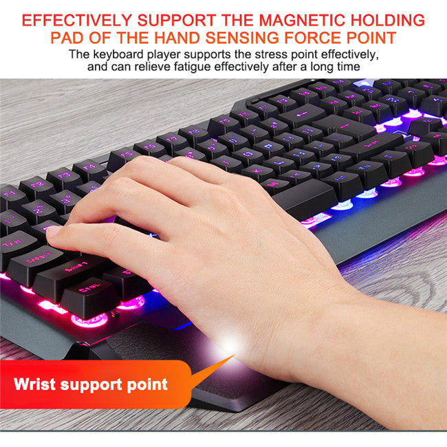 Ergonomic RGB Mechanical Gaming Keyboard