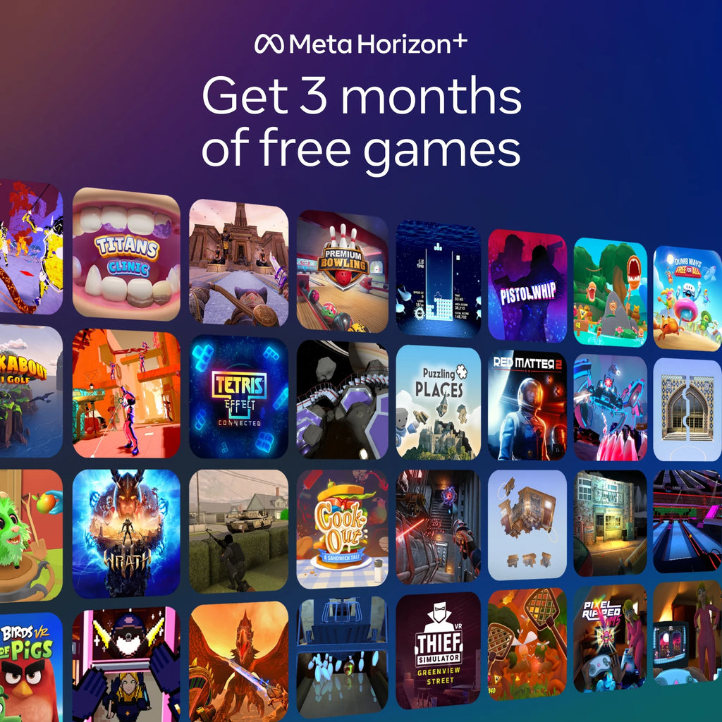 Quest 3 512GB | VR Headset — Thirty Percent Sharper Resolution — 2X Graphical Processing Power — Virtual Reality without Wires — Access to 40+ Games with a 3-Month Trial of  Horizon+