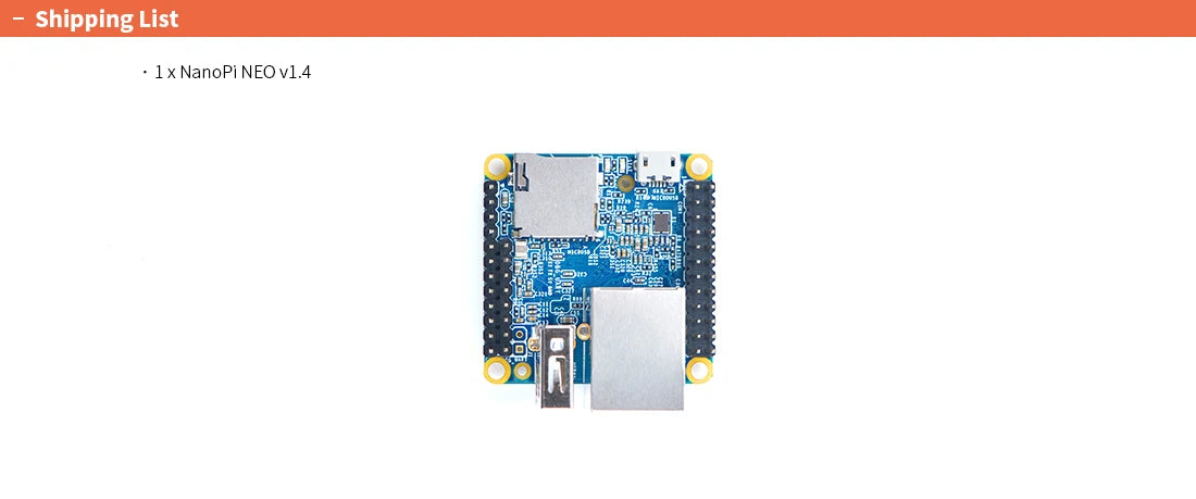 NanoPi Neo LTS Single-Board Computer with CNC Metal Case