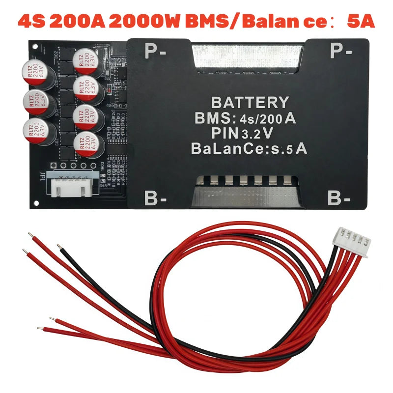 4S LiFePO4 Battery Management System with Active Balancing