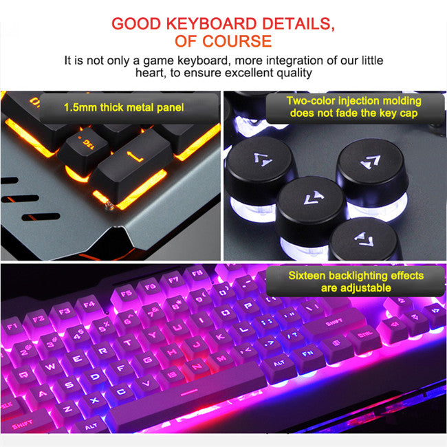 Ergonomic RGB Mechanical Gaming Keyboard