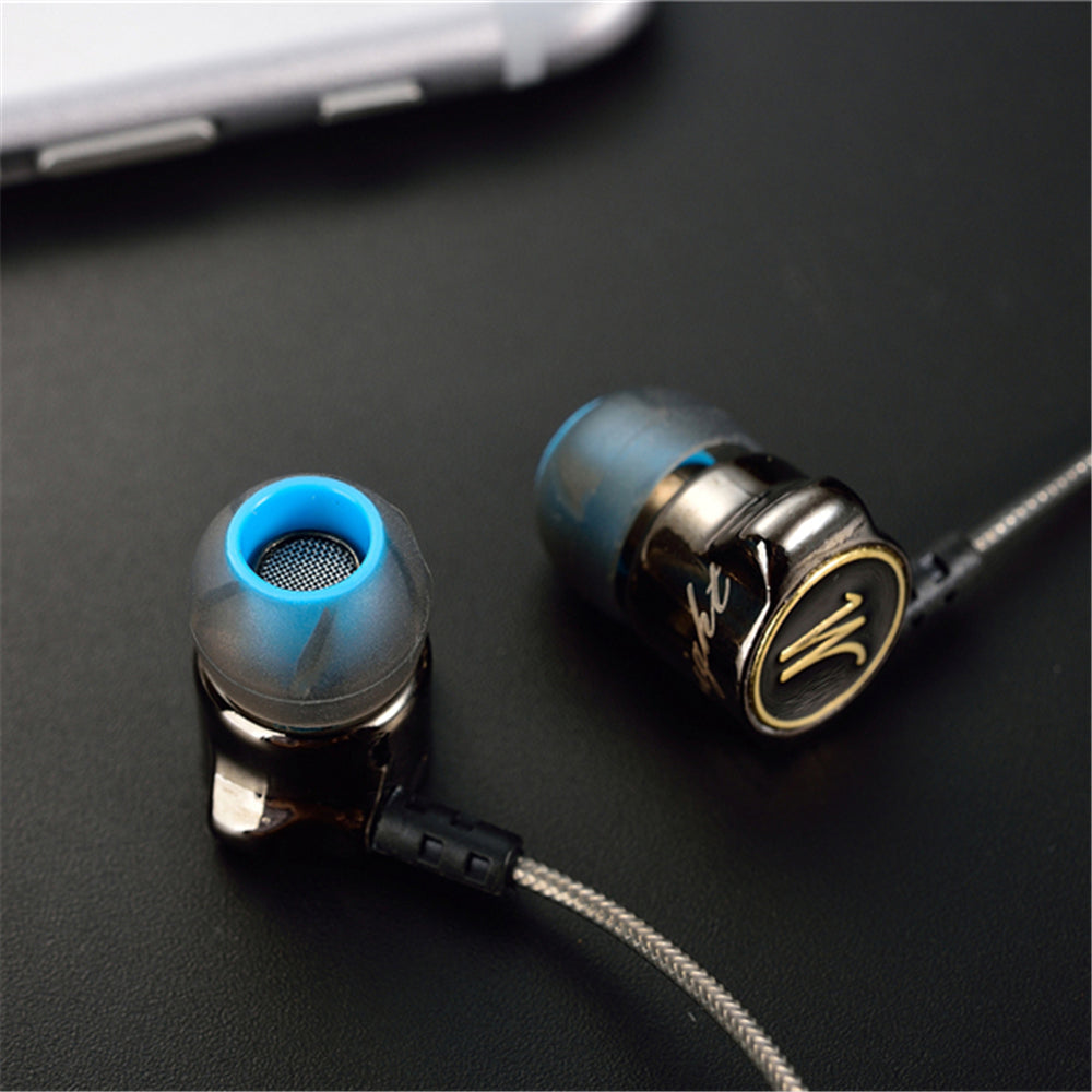 Heavy Bass Metal In-Ear Earphones with Built-In Microphone