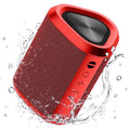 Portable Bluetooth Speaker,Ipx7 Waterproof Outdoor Speaker with 24Hr Playtime,Red