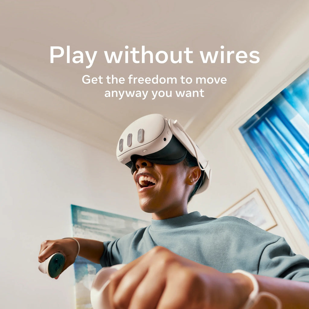 Quest 3 512GB | VR Headset — Thirty Percent Sharper Resolution — 2X Graphical Processing Power — Virtual Reality without Wires — Access to 40+ Games with a 3-Month Trial of  Horizon+