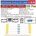 1% Precision Metal Film Resistor Set 100pcs (1/4W)